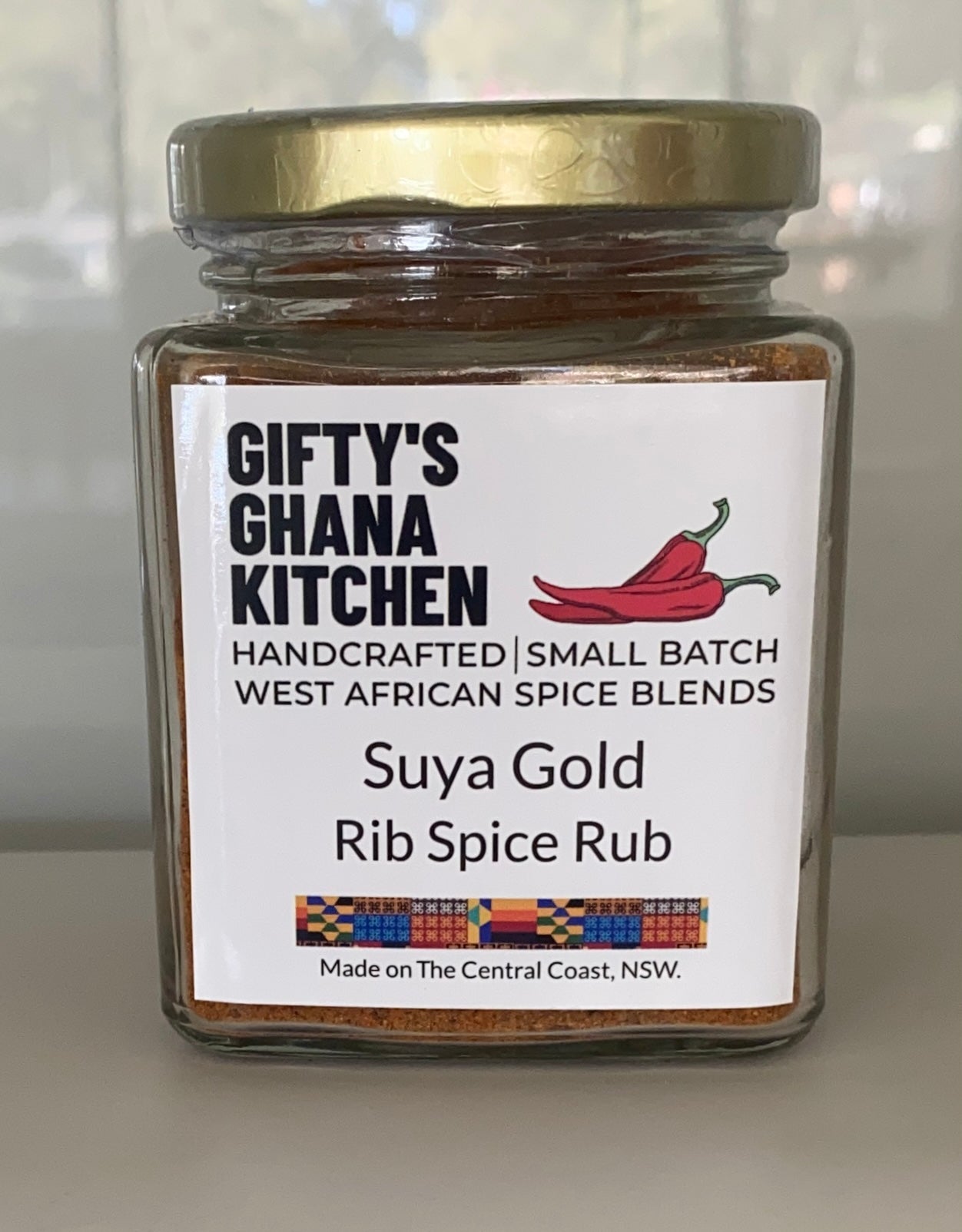 "SUYA GOLD" RIB SPICE RUB - West African Spice Blend Gifty's Ghana Kitchen